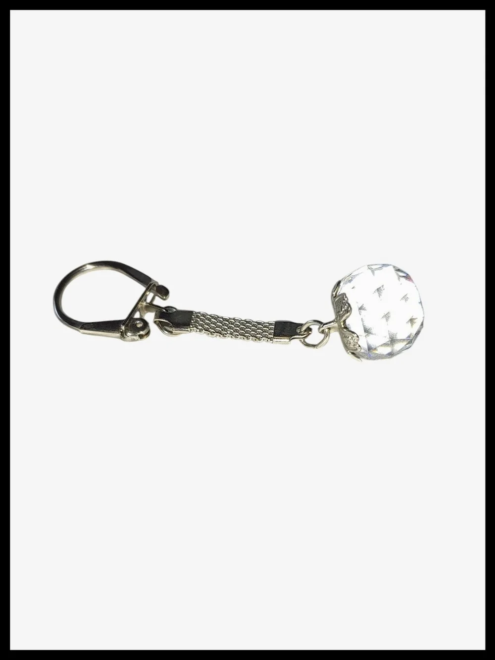 Vintage Lucerne Crystal Ball Keychain